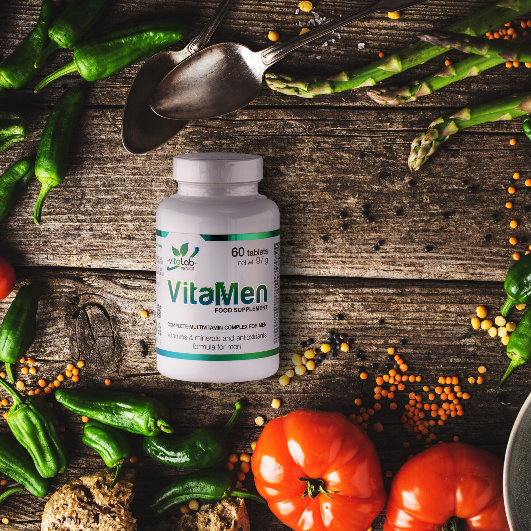 Vitalab-Natural VitaMen - multivitamin férfiaknak - 60 db - Image 3