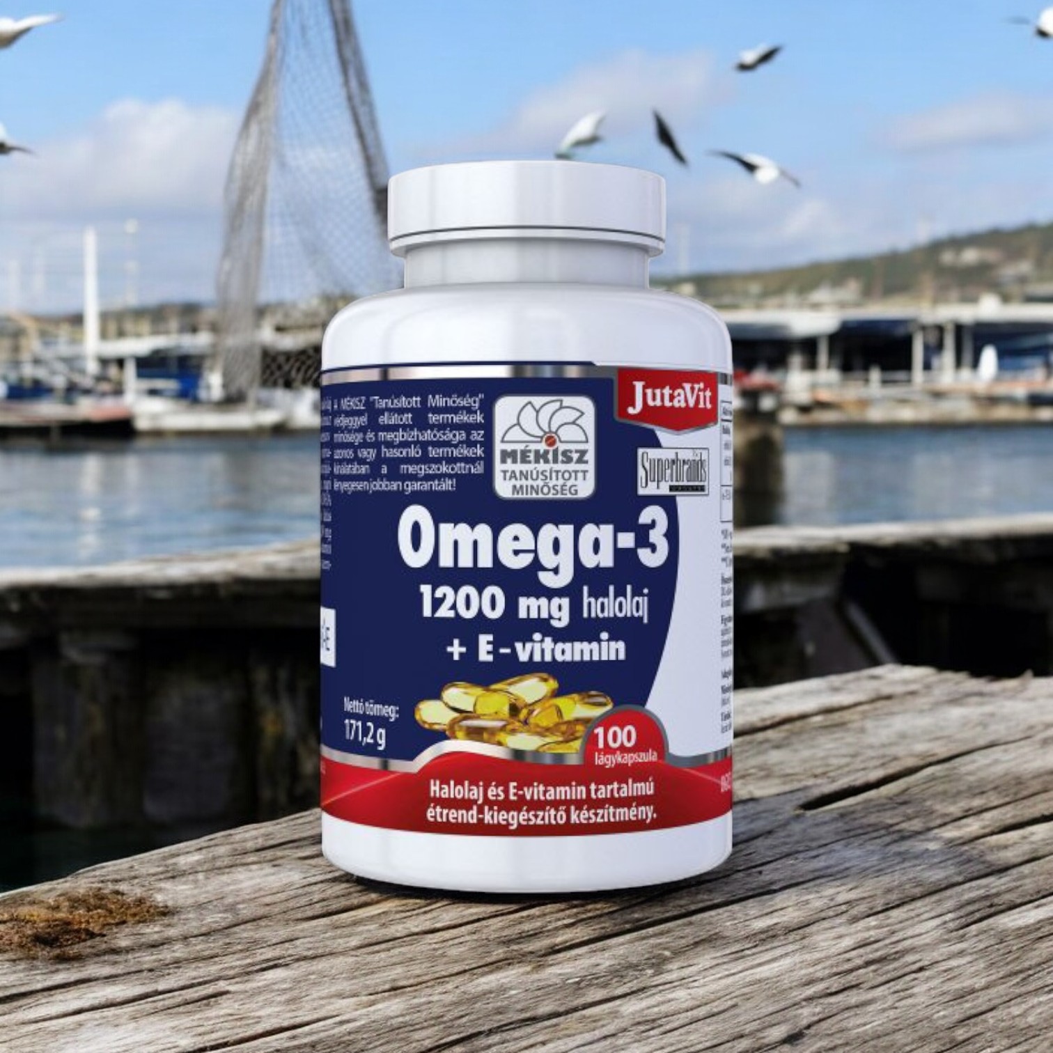 JutaVit Omega 3 halolaj 1200 mg + E Vitamin - 100 db - Image 2