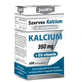 JutaVit Szerves Kalcium 350 mg + D3-vitamin - 100 db