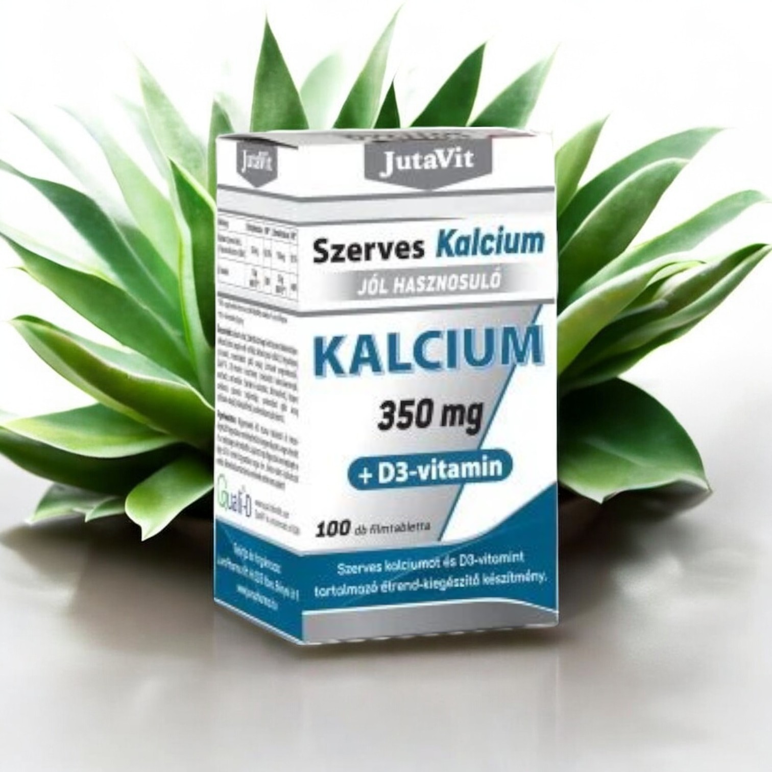 JutaVit Szerves Kalcium 350 mg + D3-vitamin - 100 db - Image 2
