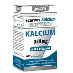 JutaVit Szerves Kalcium 350 mg + D3-vitamin - 100 db
