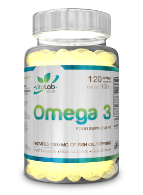 Vitalab-Natural Omega 3 halolaj - 120 db