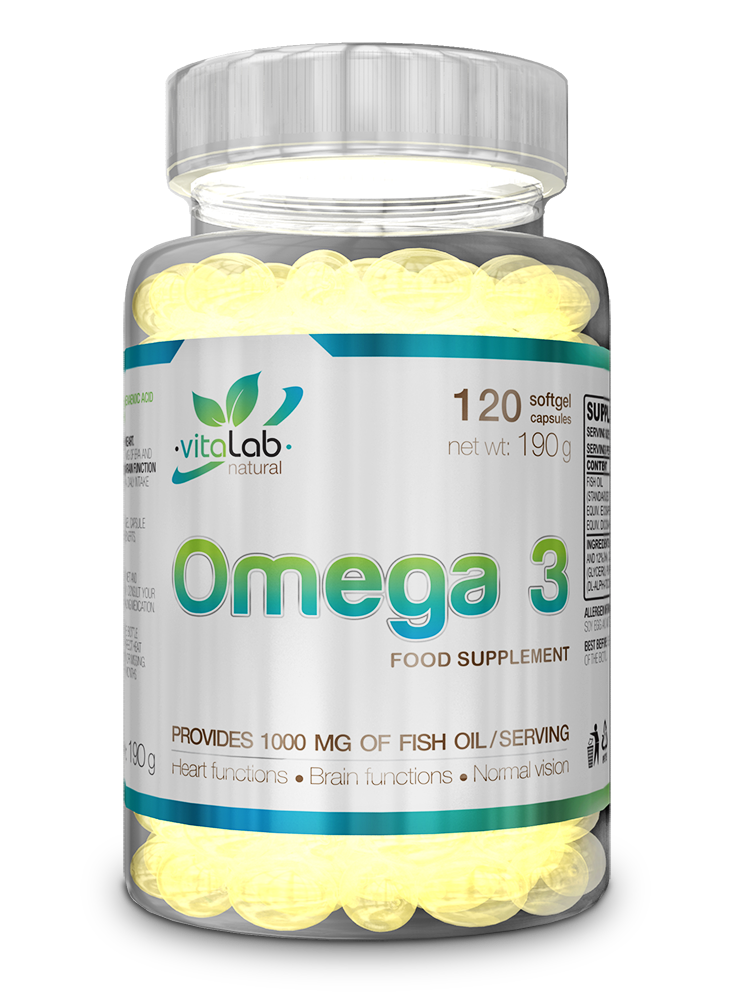 Vitalab-Natural Omega 3 halolaj - 120 db