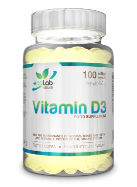 Vitalab-Natural D3-vitamin - 100 db