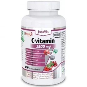 JutaVit C-vitamin 1500 mg retard Acerola+csipkebogyó+D3+Cink - 100 db csomagolása