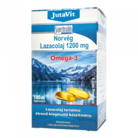 JutaVit Norvég lazacolaj 1200 mg Omega 3 100 db