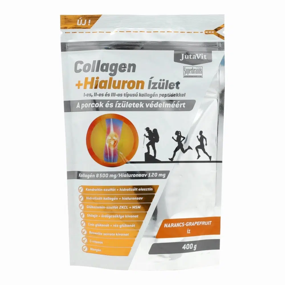 JutaVit Collagen+Hialuron ÍZÜLET Narancs-Grapefruit 400 g