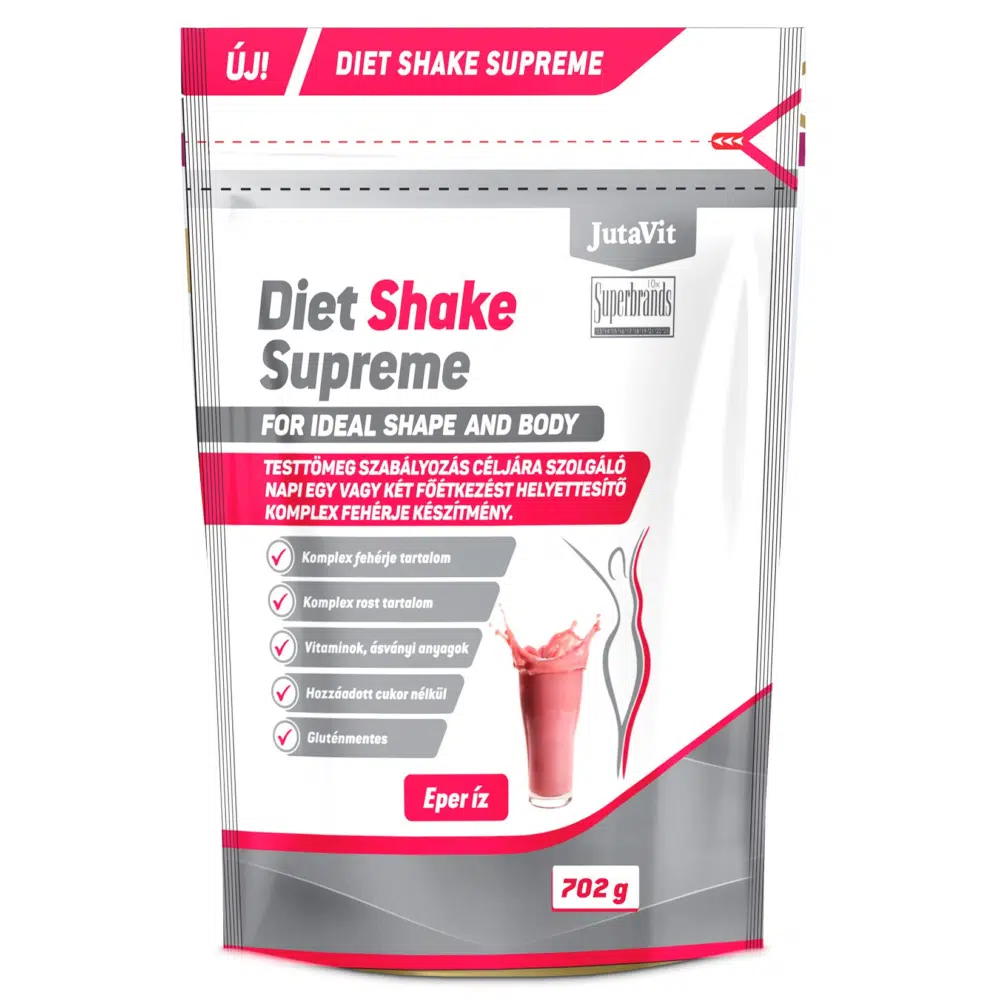 JutaVit Diet Shake Supreme Eper íz 702 g