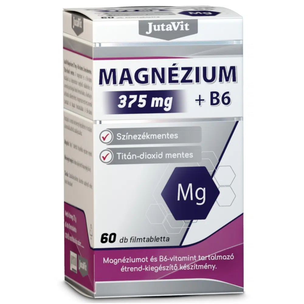 JutaVit Magnézium 375 mg+B6 60 db