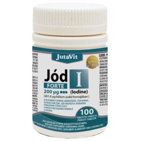 JutaVit Jód tabletta 200 µg 100 db csomagolasa